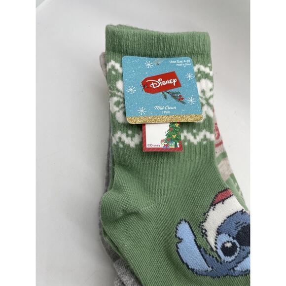 DISNEY Mid-crew Socks ~ Size 4-10. 5 Pair. BRAND NEW!!! - Picture 2 of 7